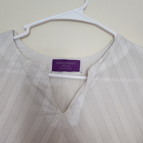 Sana Safinaz Ethnic Khaadi Kurta Kameez Tunic Yellow Floral Embroidered Size M - Picture 4 of 15